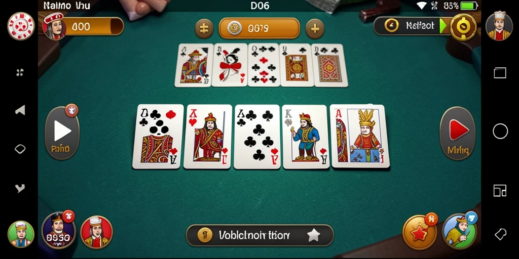 Screenshot D06 menampilkan momen seru saat bermain Domino.