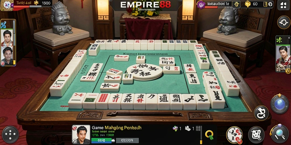Tangkapan layar EMPIRE88 menampilkan gameplay Mahjong yang seru.