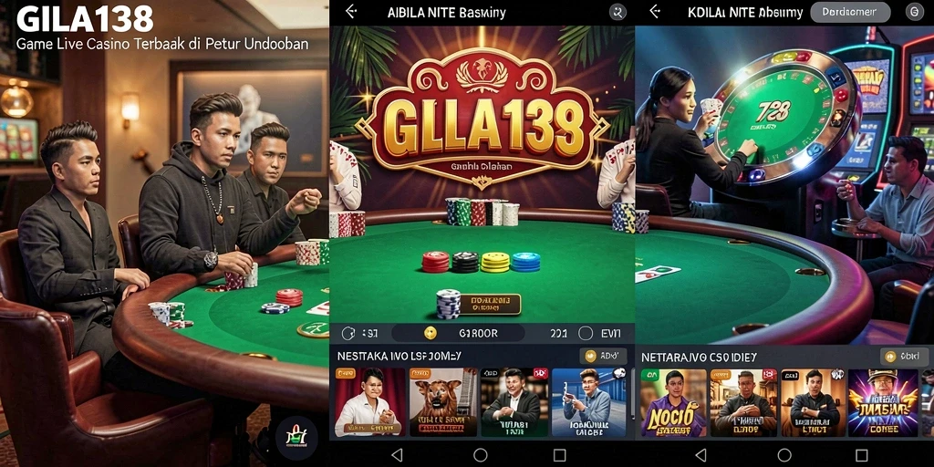 Tampilan gameplay GILA138 yang menarik dan interaktif dalam Live Casino.