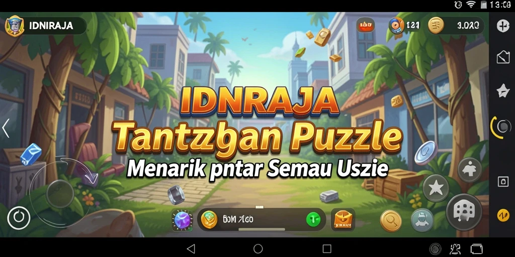 Tampilan gameplay IDNRAJA yang menantang dan seru.