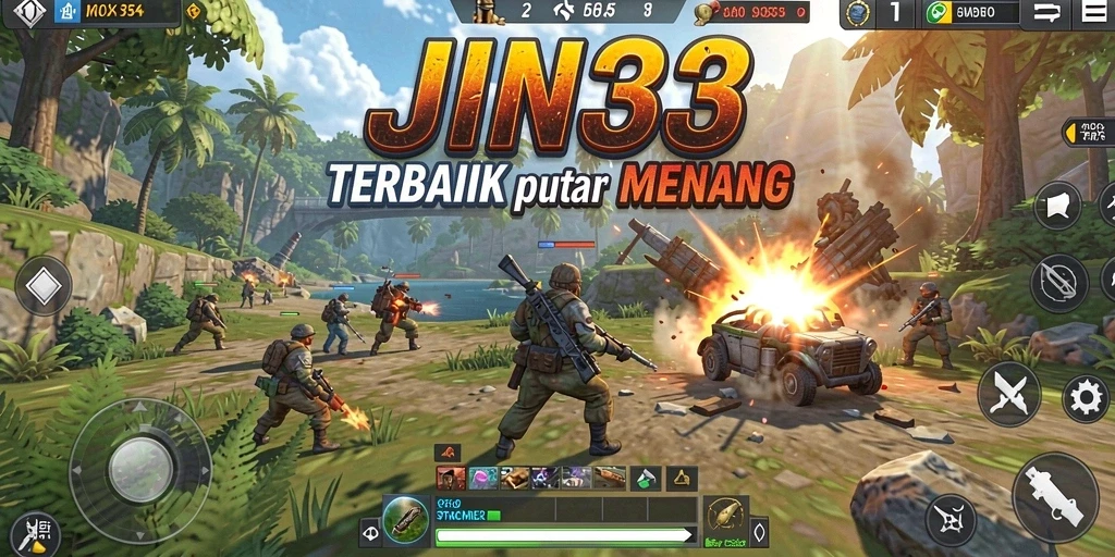 Tampilan gameplay JIN33 yang penuh strategi dan aksi.