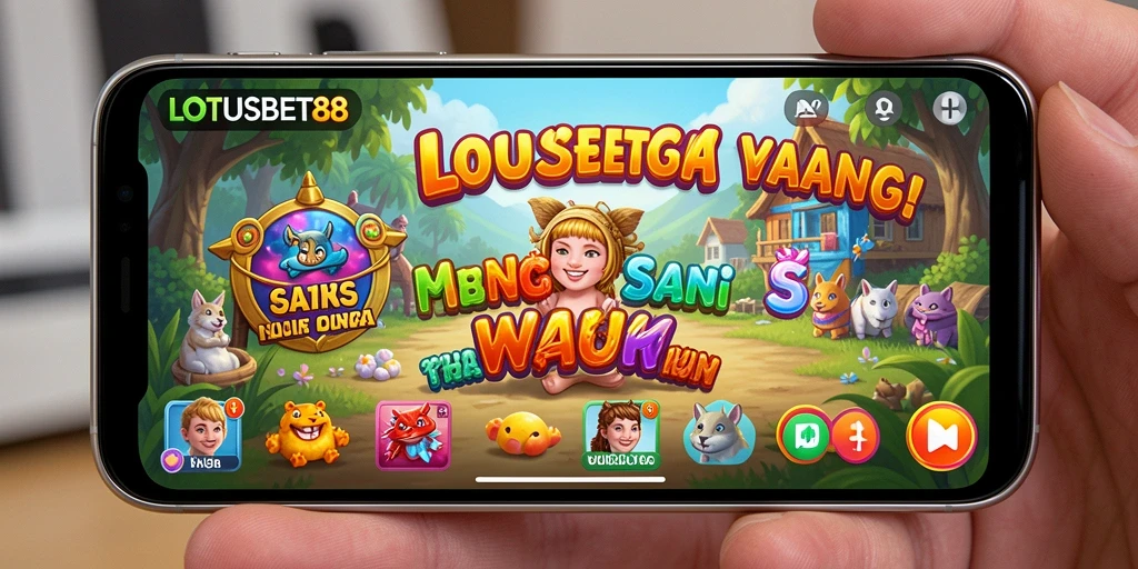 Tampilan gameplay LOTUSBET88 yang menghibur dan santai.
